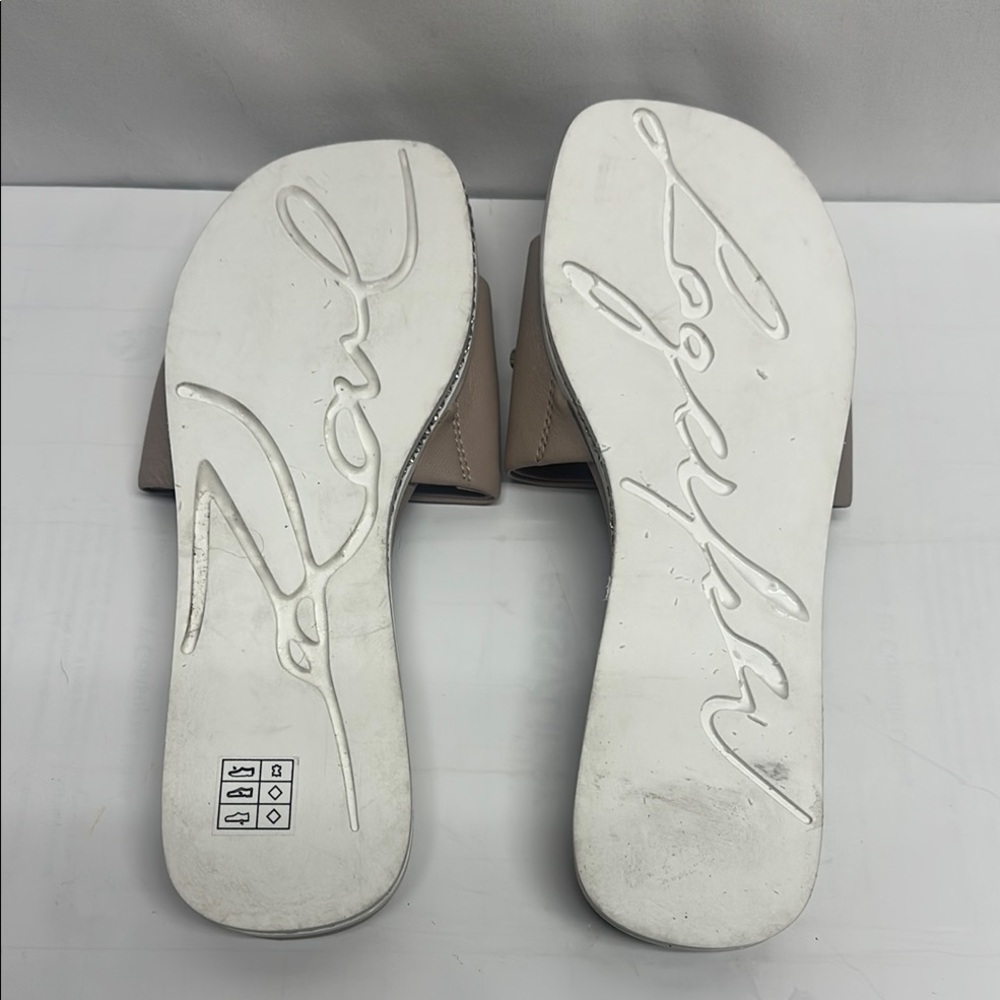 Karl Lagerfeld Tan Jeslyn Sandals with Modern Design - Picture 8 of 9